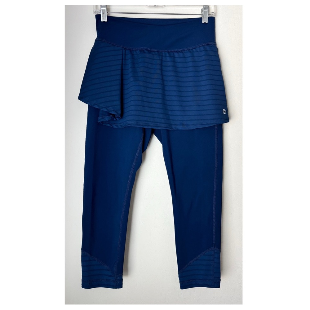 Lija Skirted Leggings Size Small Blue Activewear Tennis Pickleball Modest Capri